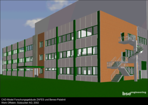 CAD Model Forschungsgebäude ZAFES Beneo Palatinit Werk Offstein Südzucker AG